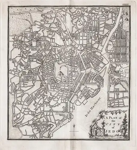 A Plan of the City of Jedo - Tokio Japan
