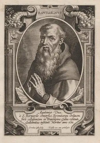 S. Guilielmus - Wilhelm von Malvalle (?-1157) Guglielmo di Malavalle William of Maleval / Heiliger Saint Saint