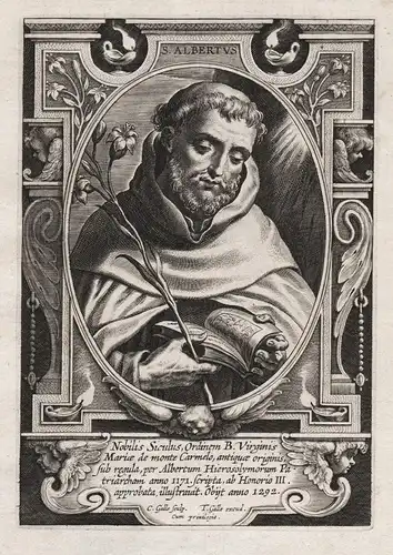 S. Albertus - Albertus Siculus (c.1240-c.1307) Alberto degli Abati / Heiliger Saint Sainte