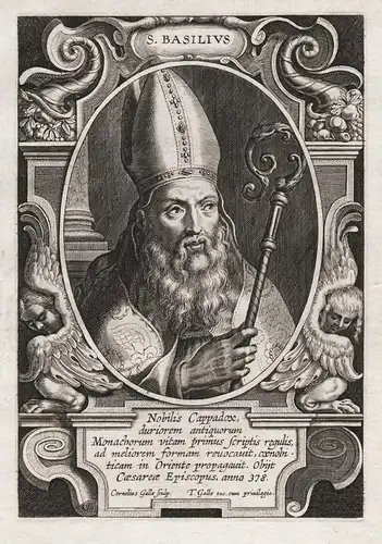 S. Basilius - Basilius der Große (c.330-379) Basile de Cesaree Basil of Caesarea / Heiliger Saint Sainte