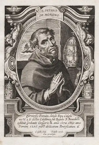 S. Petrus de Morono - Coelestin V. Pietro da Mortone Papst Pope Papa / Heiliger Saint Sainte