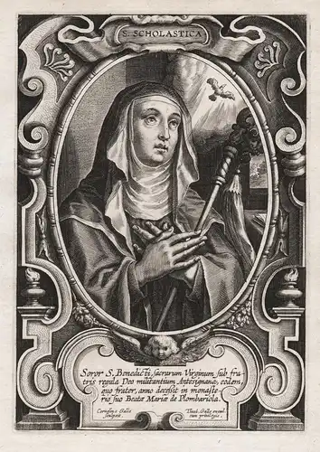 S. Scholastica - Scholastika von Nursia (c. 480- c.542) Scolastica de Norcia Scholastica / Heilige Saint Saint