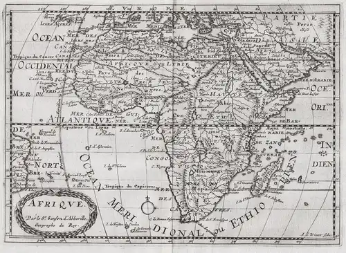 Afrique - Africa Afrika Afrique continent Kontinent carte map Karte