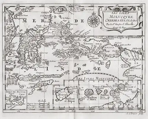 Les Isles Molucques; Celebes, Gilolo, &c - Moluccas South Pacific Ocean Papua New Guinea Sulawesi Asia Asien A