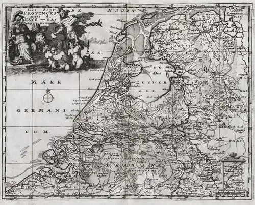 Les Provinces Unies du Pays Bas - Nederland Holland Netherlands Niederlande map Karte carte