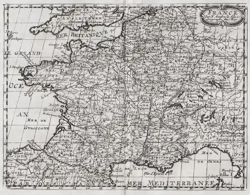 France - France Gallia Gallien Frankreich map Karte carte