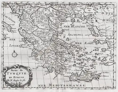 Partie de Turquie en Europe - Greece Griechenland Troy Crete Kreta Troja map Karte carte