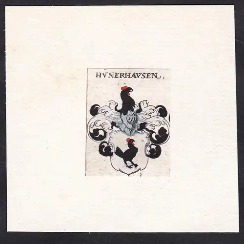 Hünerhausen - Wappen Adel coat of arms heraldry Heraldik