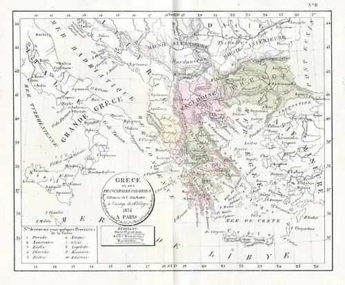 Grece et ses Principales Colonies - Greece Griechenland Turkey Türkei Archipolago