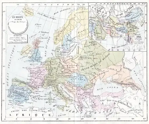 Europe en 1074 - Europe Europa 1074 continent Kontinent