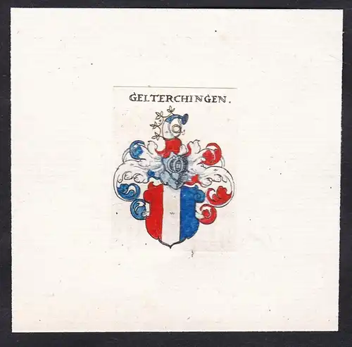 Gelterchingen - Wappen Adel coat of arms heraldry Heraldik