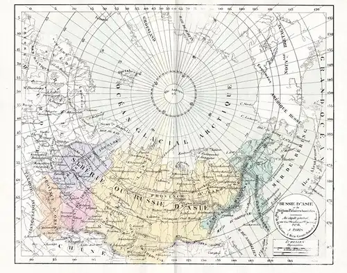 Russie d'Asie et les Regions Polaires borea les - Russland Russia North Pole America Greenland Grönland