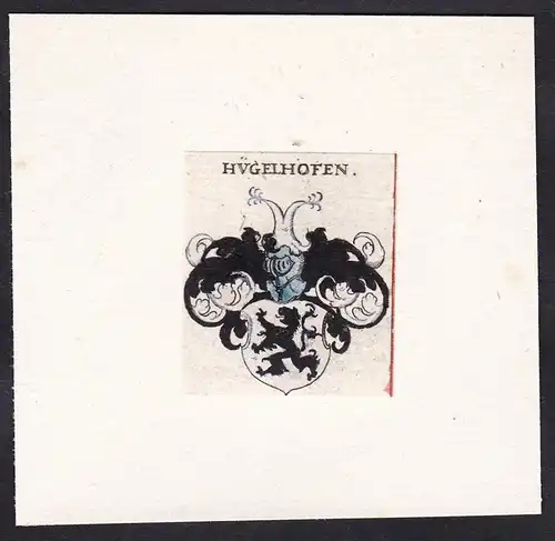 Hügelhofen - Wappen Adel coat of arms heraldry Heraldik