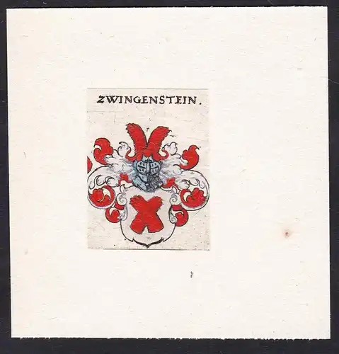 Zwingenstein - Wappen Adel coat of arms heraldry Heraldik