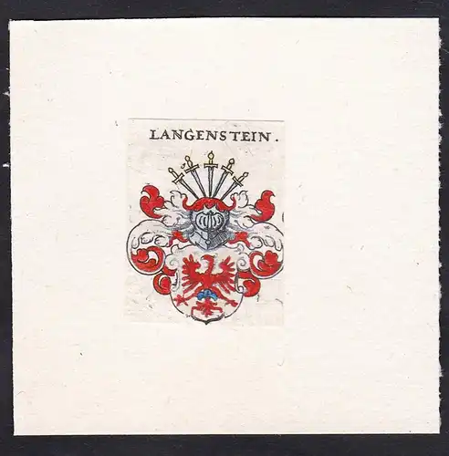 Langenstein - Wappen Adel coat of arms heraldry Heraldik