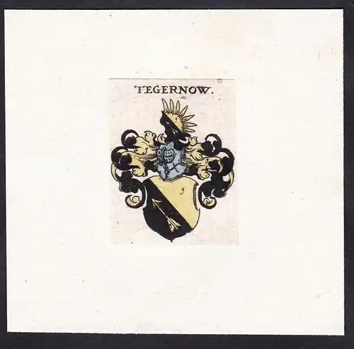 Tegernow - Tegernau Tegernou Wappen Adel coat of arms heraldry Heraldik