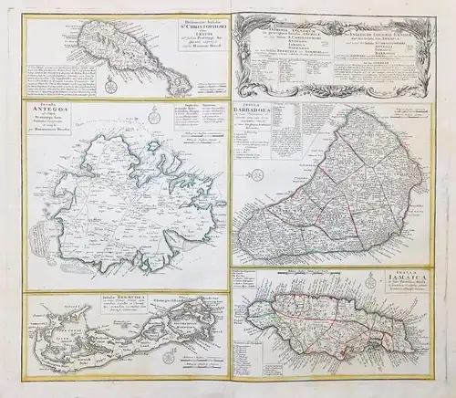 Dominia Anglorum in praecipuis Insulis Americanae / Delineatio Insulae St. Christophori alias I. Kitts... / In