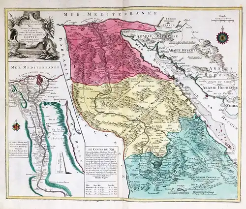 Le Cours Entier du Grand et Fameux Nil. Appellé la Riviere de l'Egypte dans l'Ecriture Sainte avec la Basse et