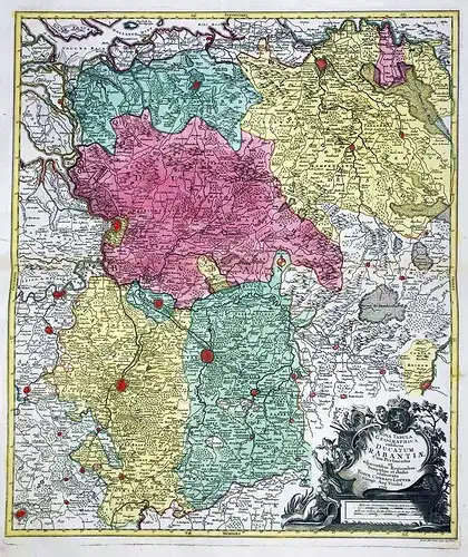 Nova Tabula Geographica exhibens Ducatum Brabantiae cum pertinentiis et adjacentibus Regionibus... - Brabant B