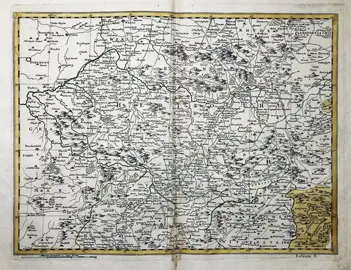 Folium V. (Terrae, Principat. Hasso-Darmstadini sitae inter Fluvios Lahn et Fulda) - Meschede Eslohe Sauerland