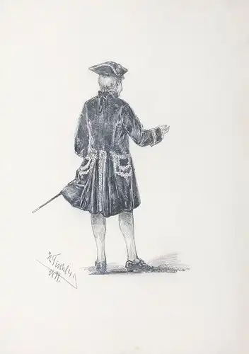 Ein adliger Mann (Rückenansicht) - Adliger noble man Baroque Barock Gentleman