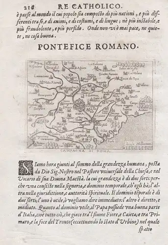 Campagnia di Roma - Roma Campagna Romana Italia Italy Italien Karte map
