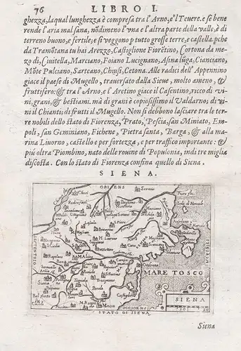 Stato di Siena / Siena - Siena Toskana Toscana Tuscany Italia Italien Italy carta Karte map