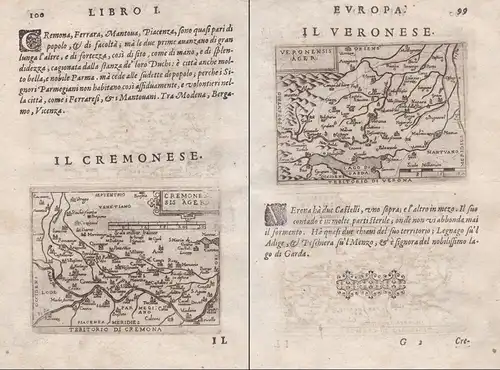 Territorio di Cremona / Cremonensis Ager // Veronesis Ager / Territorio di Verona - Cremona Lombardia Verona I