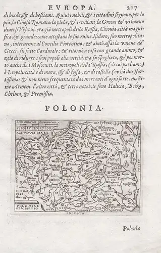 Polonia / Poloniae descriptio - Polska Polen Poland map Karte