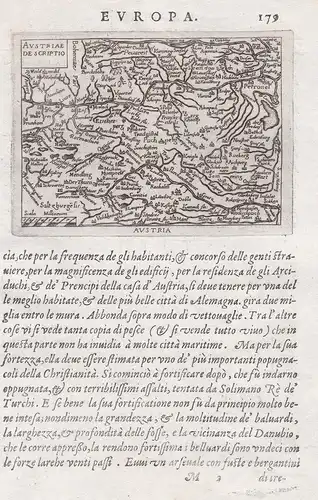 Austria / Austriae Descriptio - Österreich Austria map Karte