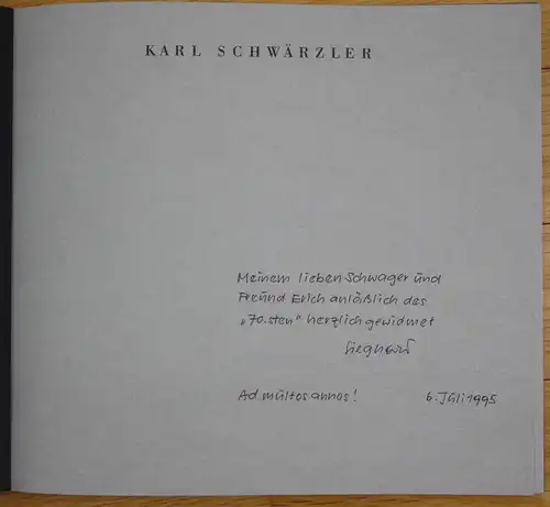 Oskar Streitler Holzschnitt Austellung Katalog Karl Schwärzler