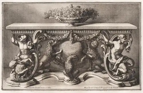Design for an ornamental object / silver Silber silversmith design Baroque (55)