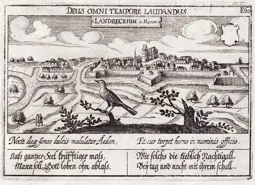 Landreceium in Hannon - Landrecies / Nord / Hauts-de-France / gravure