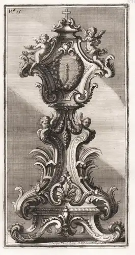 Reliquary with putti and cherubs Reliquiar / silver Silber silversmith design Baroque (15)