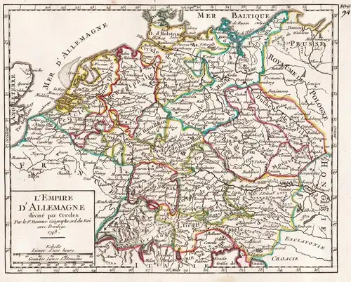 L'Empire d'Allemagne divisé par Cercles - Deutsches Reich / Deutschland / Germany