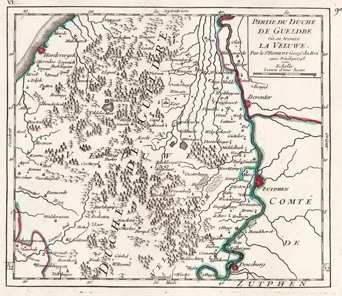 Partie du Duche de Gueldre ou se trouve La Veluwe - Zutphern / Deventer / Apeldoorn / Harderwijk / Doetinchen