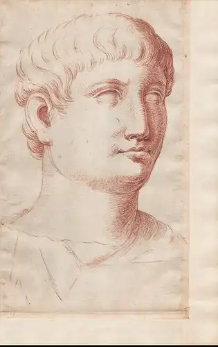(Studie nach einer Statue einer römischen Kaisers) - Männerkopf / Mann / Kopf / head / man / homme / Antiquity