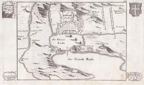 Toulon mit der Attaque in A. 1707 -  Toulon / Provence-Alpes-Cote-d'Azur / France Frankreich
