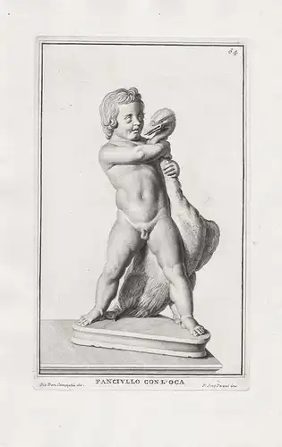 Fanciullo con l'oca - Boy with a goose / Junge mit einer Gans / Statue