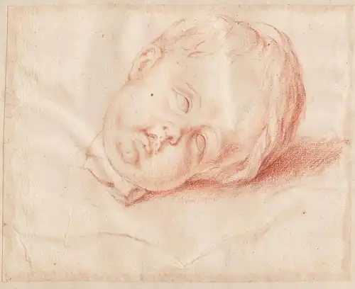 (Studie des Kopfes eines schlafenden Kindes) - sleeping child / enfant / Kind / head / Kopf