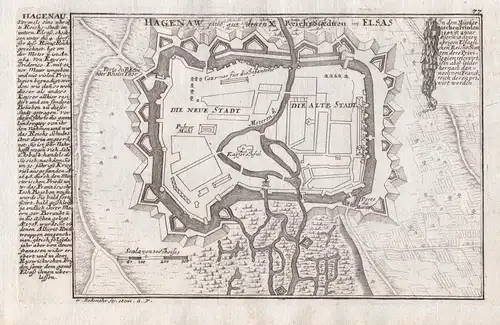 Hagenau, eine aus denen X. Reichs-Staedten in Elsas - Haguenau / Bas-Rhin / Grand Est / Alsace / Elsass