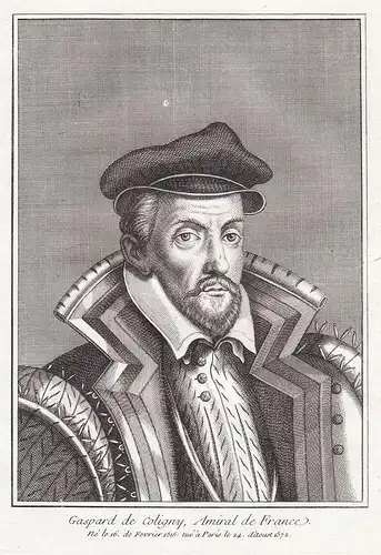 Gaspard de Coligny, Amiral de France - Gaspard II de Coligny (1519-1572) French admiral Seigneur de Chatillon