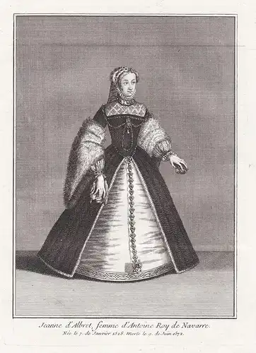 Jeanne d'Albret, femme d'Antoine Roy de Navarre - Jeanne d'Albret (1528-1572) / Navarre Navarra / Portrait