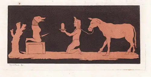 Wand decoration with mythical figures from Pompeii - Pompei / Herculaneum / Mythologie / mythology
