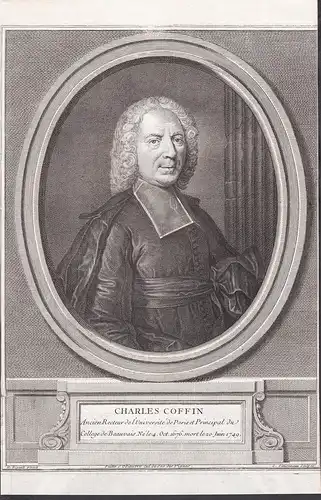 Charles Coffin - Charles Coffin (1676-1749) / teacher / Jansenist / writer / rector University of Paris / Port