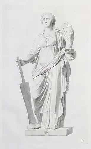(Woman holding a cornucopia) - Statue / sculpture / Roman antiquity / Altertum (144)