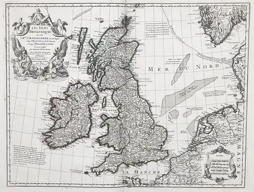 Les Isles Britanniques ou sont le R.me d'Angleterre... - British Isles Ireland Great Britain Großbritannien
