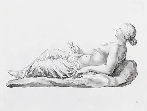(Statue of a lying female) - sculpture / Roman antiquity / Altertum (88)