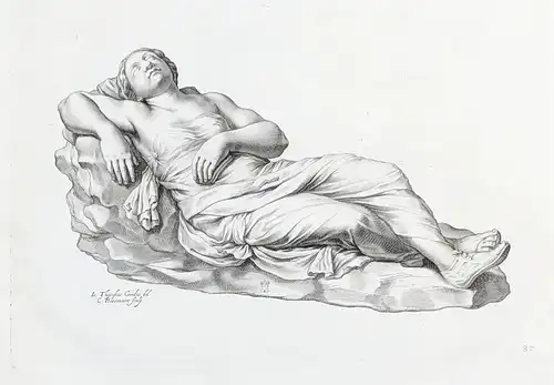 (Statue of a sleeping nymph / Die schlafende Nymphe) - sculpture / Mythologie / mythology (87)