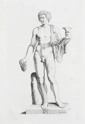 (Statue of a young satyr with Dionysian attributes) - Satyr / sculpture / mythology / Mythologie (67)